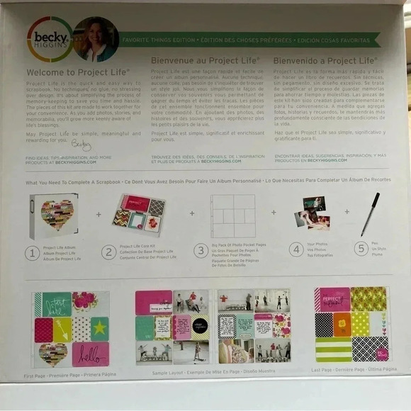 Project Life Becky Higgins Fav Things Edition Core Kit Scrapbook Heidi Swapp - Picture 4 of 6